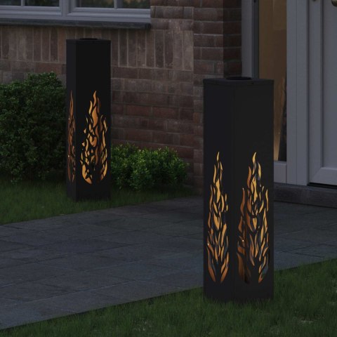 SŁONECZNA LED LAMPA NA ŚCIEŻKĘ 2 PCS CZARNY