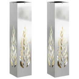 SŁONECZNA LED LAMPA NA ŚCIEŻKĘ 2 PCS GALWANIZOWANY