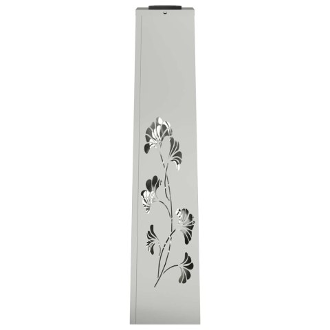 SŁONECZNA LED LAMPA NA ŚCIEŻKĘ 2 PCS SREBRNY GALWANIZOWANY