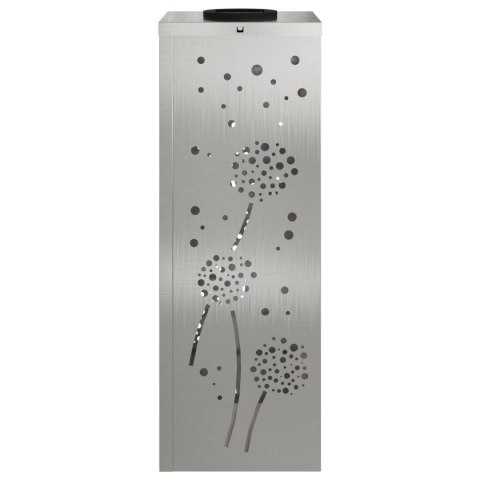 SŁONECZNA LED LAMPA NA ŚCIEŻKĘ 2 PCS SREBRNY STAL NIERDZEWNA