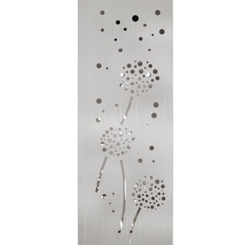 SŁONECZNA LED LAMPA NA ŚCIEŻKĘ 2 PCS SREBRNY STAL NIERDZEWNA