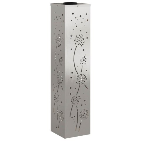 SŁONECZNA LED LAMPA NA ŚCIEŻKĘ 2 PCS SREBRNY STAL NIERDZEWNA