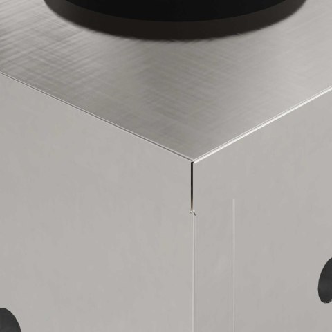 SŁONECZNA LED LAMPA NA ŚCIEŻKĘ 2 PCS SREBRNY STAL NIERDZEWNA