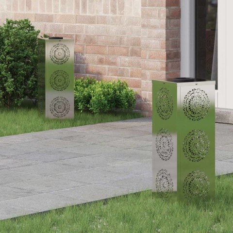 SŁONECZNA LED LAMPA NA ŚCIEŻKĘ 2 PCS STAL NIERDZEWNA