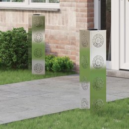 SŁONECZNA LED LAMPA NA ŚCIEŻKĘ 2 PCS STAL NIERDZEWNA