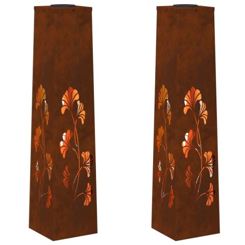 SŁONECZNA LED LAMPA NA ŚCIEŻKĘ 2 PCS KOLOR BRONZU