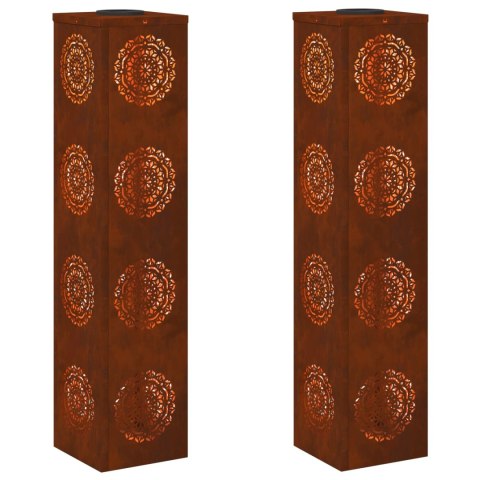 SŁONECZNA LED LAMPA NA ŚCIEŻKĘ 2 PCS KOLOR BRONZU