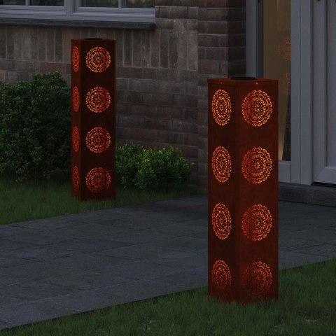 SŁONECZNA LED LAMPA NA ŚCIEŻKĘ 2 PCS KOLOR BRONZU