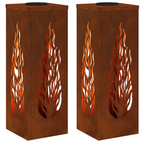 SŁONECZNA LED LAMPA NA ŚCIEŻKĘ 2 PCS KOLOR BRONZU