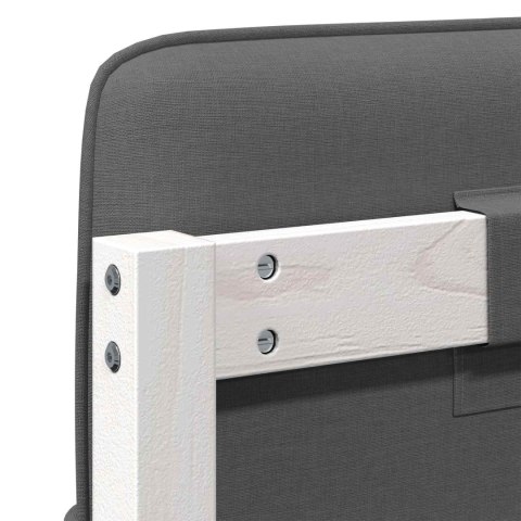 TAPICEROWANE WEZGŁOWIE Z ZAGŁÓWKIEM BIAŁY I JASNOSZARY 150CM