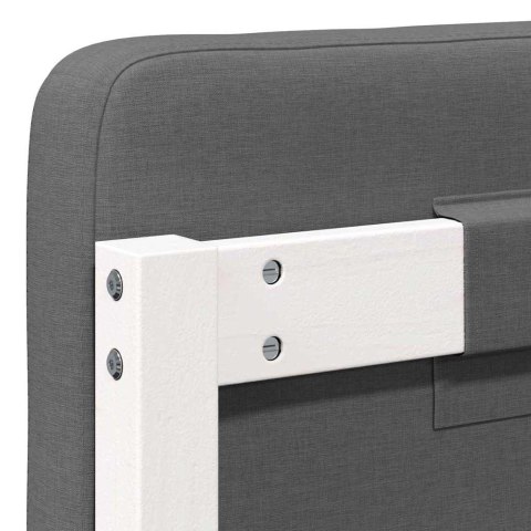 TAPICEROWANE WEZGŁOWIE Z ZAGŁÓWKIEM BIAŁY I JASNOSZARY 180CM