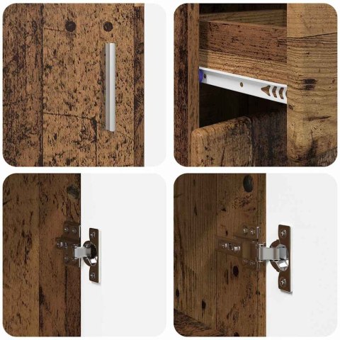 SZAFKA KOMODA STARE DREWNO 88,5X30,5X73CM