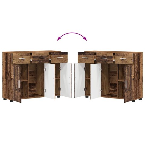 SZAFKA KOMODA STARE DREWNO 88,5X30,5X73CM