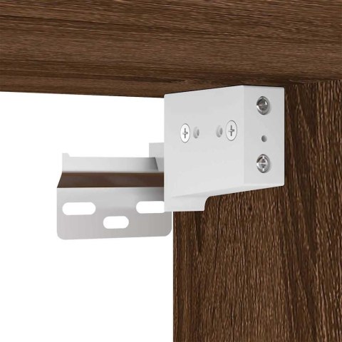 SZAFKA ŚCIENNA ŁAZIENKOWA TULUM BRĄZOWY DĄB 37X 24,5X 86CM