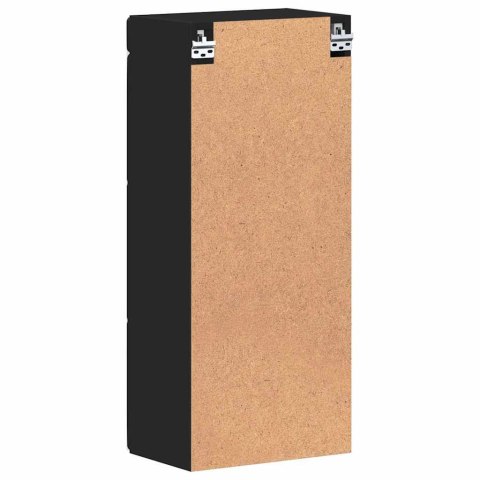 SZAFKA ŚCIENNA ŁAZIENKOWA TULUM CZARNY 37X 24,5X 86CM