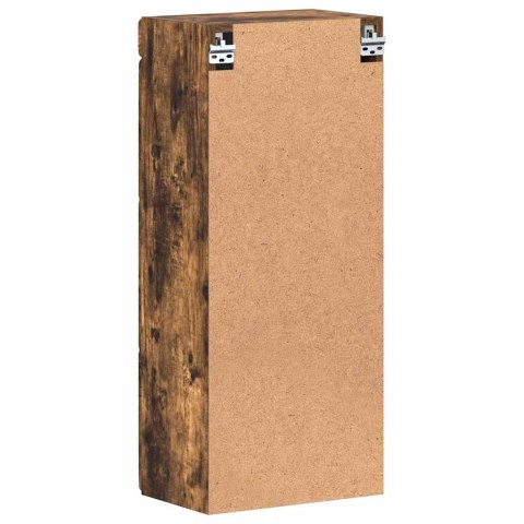 SZAFKA ŚCIENNA ŁAZIENKOWA TULUM DĄB WĘDZONY 37X 24,5X 86CM