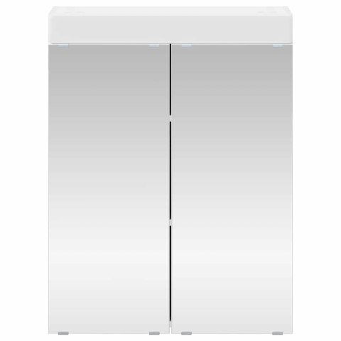 SZAFKA Z LUSTREM DO ŁAZIENKI TULUM BIAŁY 60X 16,5X 78CM