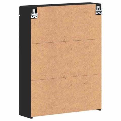 SZAFKA Z LUSTREM DO ŁAZIENKI TULUM CZARNY 60X 16,5X 78CM