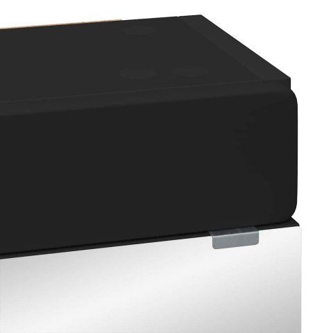 SZAFKA Z LUSTREM DO ŁAZIENKI TULUM CZARNY 60X 16,5X 78CM