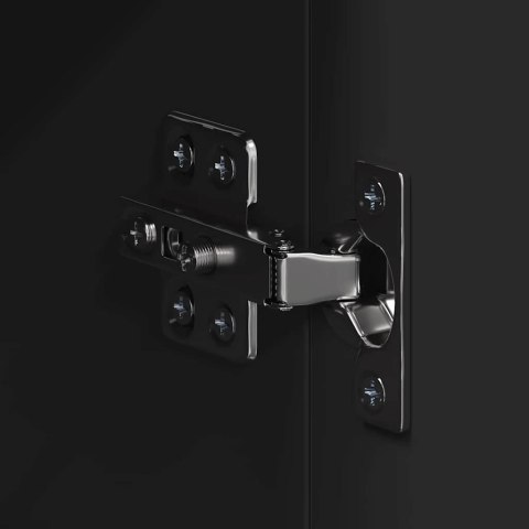 SZAFKA Z LUSTREM DO ŁAZIENKI TULUM CZARNY 60X 16,5X 78CM