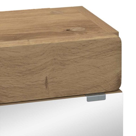 SZAFKA Z LUSTREM DO ŁAZIENKI Z PÓŁKĄ TULUM DĄB RZEMIEŚLNICZY