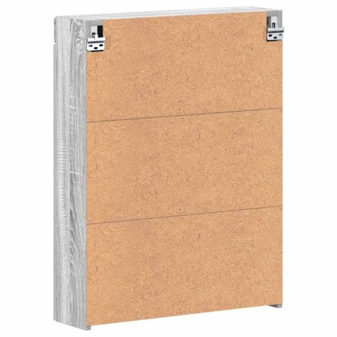 SZAFKA Z LUSTREM DO ŁAZIENKI Z PÓŁKĄ TULUM SZARY SONOMA