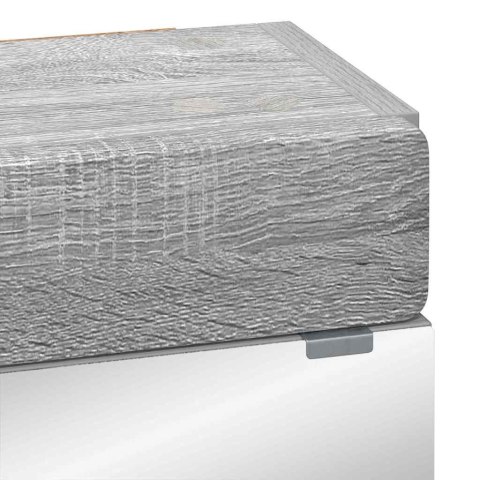 SZAFKA Z LUSTREM DO ŁAZIENKI Z PÓŁKĄ TULUM SZARY SONOMA