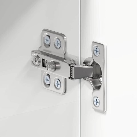 SZAFKA Z LUSTREM DO ŁAZIENKI Z PÓŁKĄ TULUM POŁYSK BIAŁY