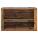 STOJAK NA BUTY Z PÓŁKĄ STARE DREWNO 75X 35X 45CM