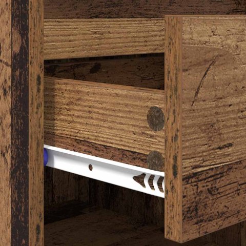 SZAFKA NA BUTY Z SZUFLADĄ STARE DREWNO 102X 36X 60CM