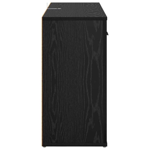 SZAFKA KOMODA CZARNY DĄB 100X30X59,5CM