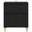 SZAFKA KOMODA CZARNY DĄB 60X35X70CM