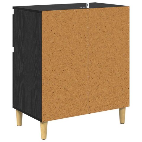 SZAFKA KOMODA CZARNY DĄB 60X35X70CM