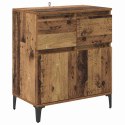 SZAFKA KOMODA STARE DREWNO 60X35X70CM DREWNO INŻYNIERYJNE I ŻELAZO