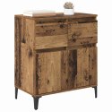 SZAFKA KOMODA STARE DREWNO 60X35X70CM DREWNO INŻYNIERYJNE I ŻELAZO