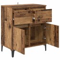 SZAFKA KOMODA STARE DREWNO 60X35X70CM DREWNO INŻYNIERYJNE I ŻELAZO