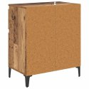 SZAFKA KOMODA STARE DREWNO 60X35X70CM DREWNO INŻYNIERYJNE I ŻELAZO