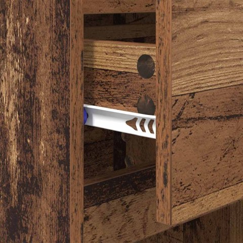 SZAFKA NOCNA Z SZUFLADĄ 2 PCS STARE DREWNO 40X 35X 70CM