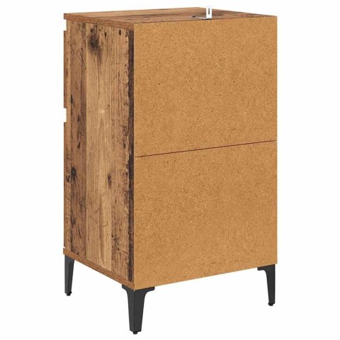 SZAFKA NOCNA Z SZUFLADĄ 2 PCS STARE DREWNO 40X 35X 70CM