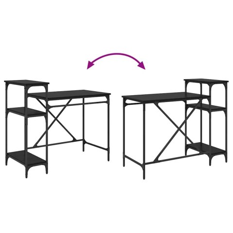 BIURKO CZARNY DĄB 105X50X90CM