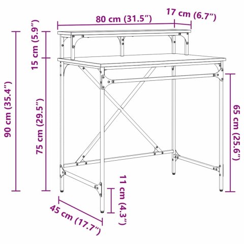 BIURKO DĄB RZEMIEŚLNICZY 80X50X90CM