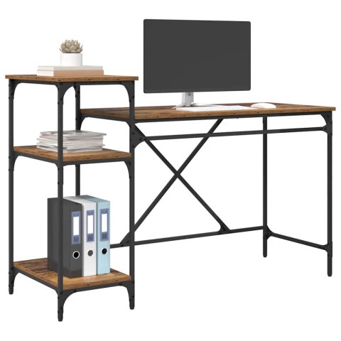 BIURKO STARE DREWNO 135X50X90CM INDUSTRIALNE