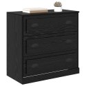 SZAFKA KOMODA CZARNY DĄB 70X35,5X67,5CM