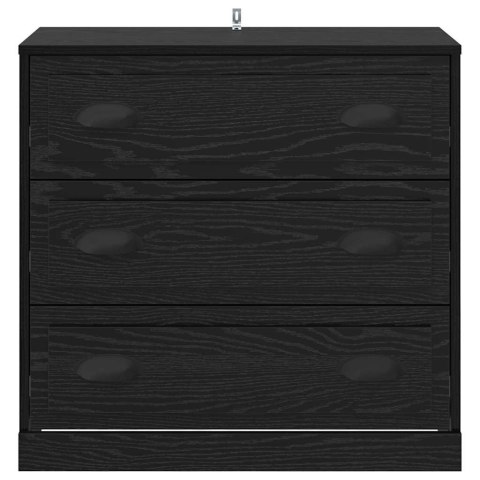SZAFKA KOMODA CZARNY DĄB 70X35,5X67,5CM