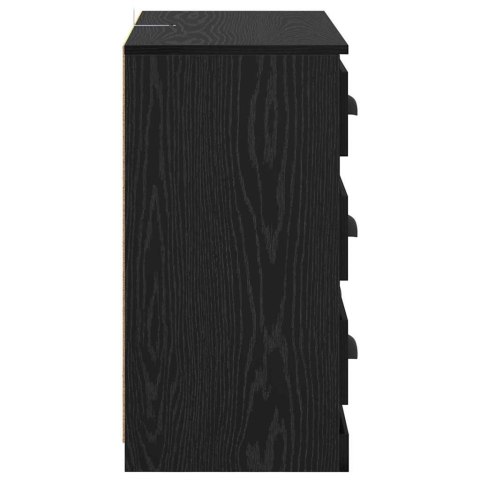 SZAFKA KOMODA CZARNY DĄB 70X35,5X67,5CM