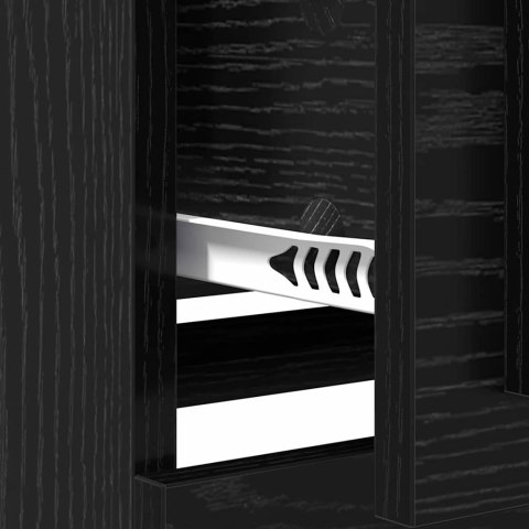 SZAFKA KOMODA CZARNY DĄB 70X35,5X67,5CM