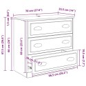 SZAFKA KOMODA CZARNY DĄB 70X35,5X67,5CM