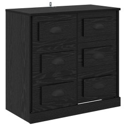 SZAFKA KOMODA CZARNY DĄB 70X35,5X67,5CM
