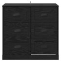 SZAFKA KOMODA CZARNY DĄB 70X35,5X67,5CM