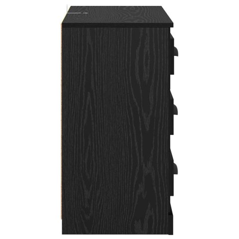 SZAFKA KOMODA CZARNY DĄB 70X35,5X67,5CM